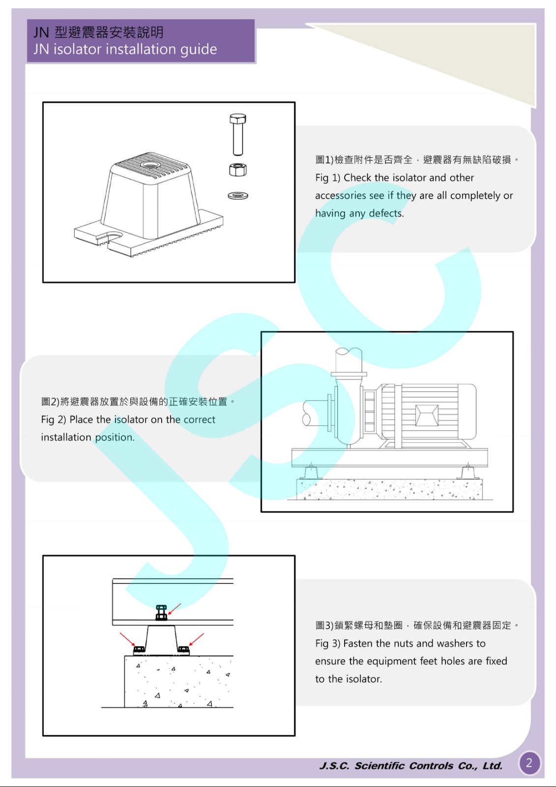 JDF橡胶减振器的安装说明以及图纸 JDF橡胶减振器的安装说明以及图纸