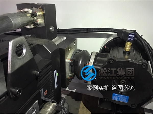 安装现场注塑机液压泵抽油橡胶避振喉“ASA NG80” 安装现场注塑机液压泵抽油橡胶避振喉“ASA NG80”