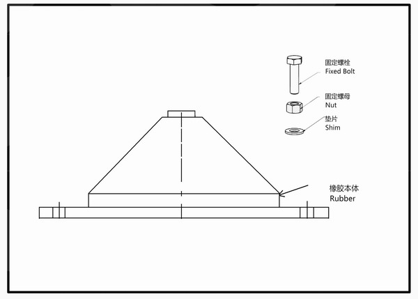 JGD橡胶减振器安装说明以及图纸样册 JGD橡胶减振器安装说明以及图纸样册